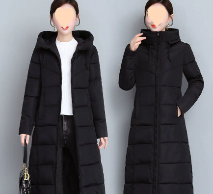 Western Style Plus Size Cotton-padded Clothes Mother's Clothes Winter Clothing Mid-length Cotton-padded Clothes Acrylic Fiber