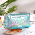 Borsa Trucchi Colorata in PU con Cartone Animato a Coda di Pesce