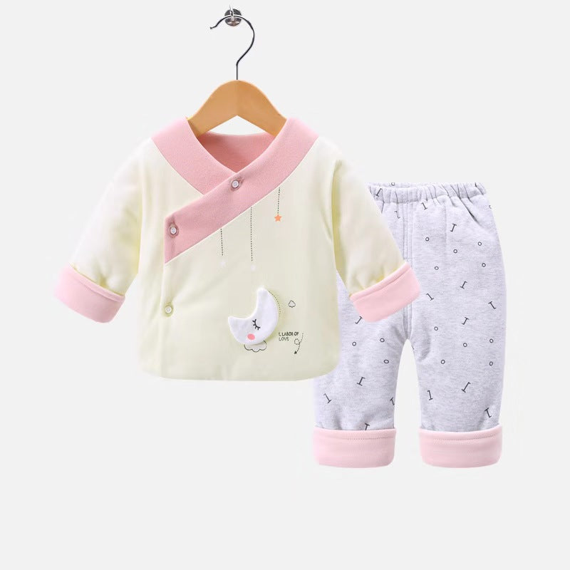 Hot-selling New Baby Clothes Quilted Two-piece Suit