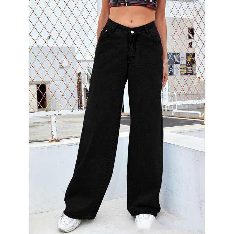 Sweet And Spicy Style High Waist Straight Jeans Women's Clothing
