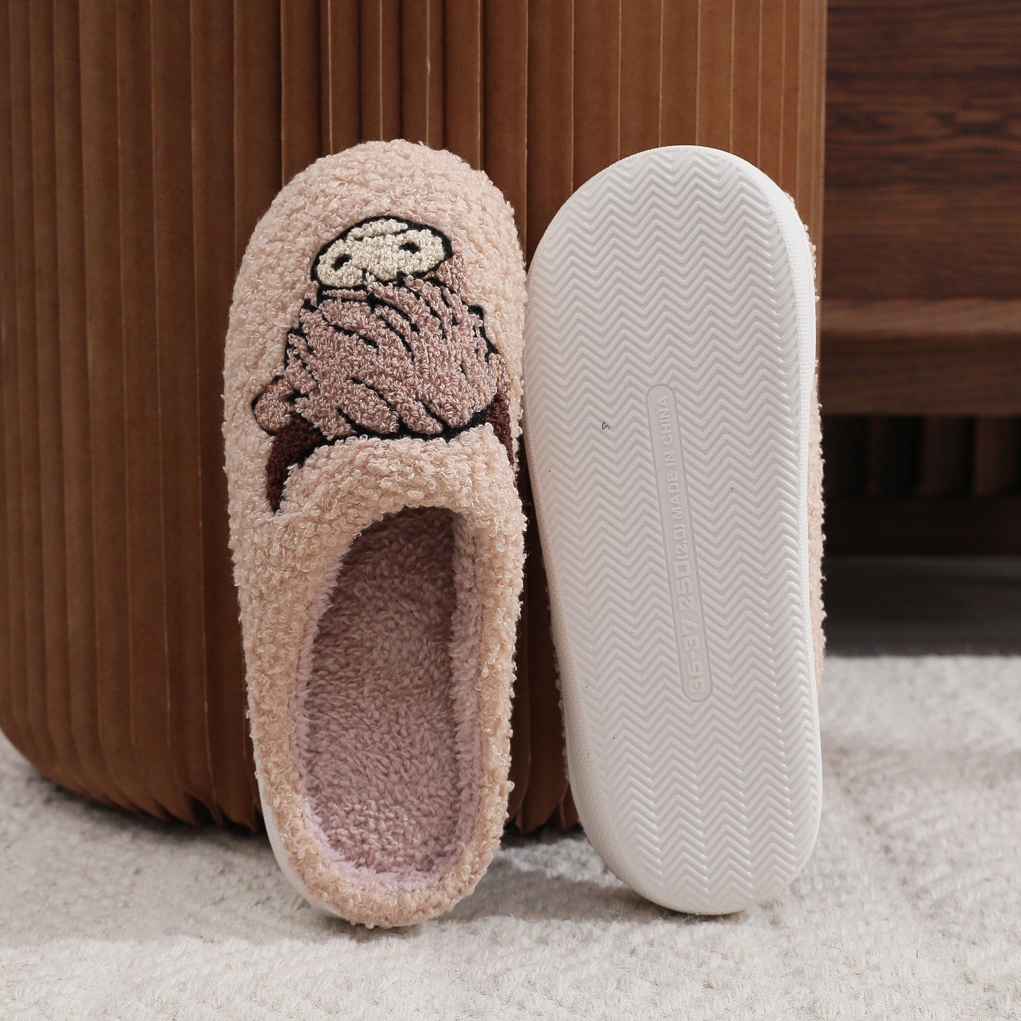 Pantofole in Cotone con Stampa Mucca delle Highlands – Idea Regalo Natale