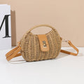borsa in paglia intrecciata donna stile bohémien chic
